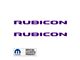 RUBICON Hood Graphic; Purple (18-24 Jeep Wrangler JL)