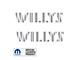 WILLYS Logo; Metallic Silver (07-24 Jeep Wrangler JK & JL)