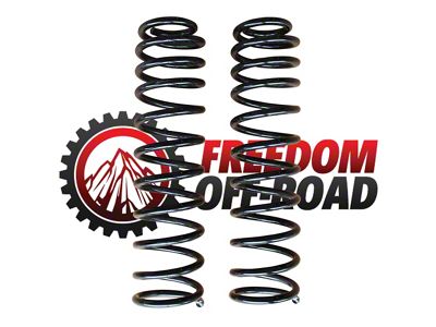 Freedom Offroad 2.50-Inch Front Lift Springs (18-24 Jeep Wrangler JL 4-Door, Excluding 4xe, EcoDiesel & Rubicon 392)
