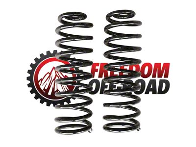 Freedom Offroad 2.50-Inch Rear Lift Springs (18-24 Jeep Wrangler JL 4-Door, Excluding 4xe, EcoDiesel & Rubicon 392)
