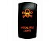 Quake LED 2-Way Apocalypse Rocker Switch; Amber (Universal; Some Adaptation May Be Required)