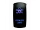 Quake LED 2-Way Apocalypse Rocker Switch; Blue (Universal; Some Adaptation May Be Required)