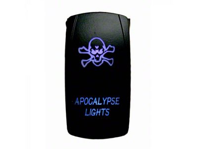 Quake LED 2-Way Apocalypse Rocker Switch; Blue (Universal; Some Adaptation May Be Required)
