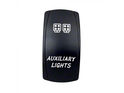 Quake LED 2-Way Auxiliary Light Rocker Switch; White (Universal; Some Adaptation May Be Required)