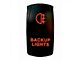 Quake LED 2-Way Backup Rocker Switch; Red (Universal; Some Adaptation May Be Required)