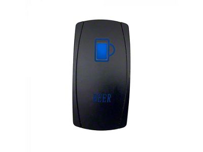 Quake LED 2-Way Beer Rocker Switch; Blue (Universal; Some Adaptation May Be Required)