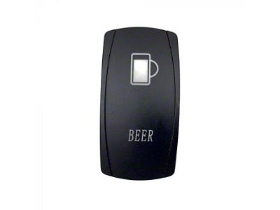 Quake LED 2-Way Beer Rocker Switch; White (Universal; Some Adaptation May Be Required)