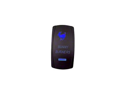 Quake LED 2-Way Bunny Burners Rocker Switch; Blue (Universal; Some Adaptation May Be Required)