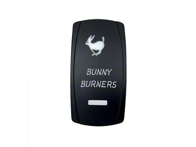 Quake LED 2-Way Bunny Burners Rocker Switch; White (Universal; Some Adaptation May Be Required)