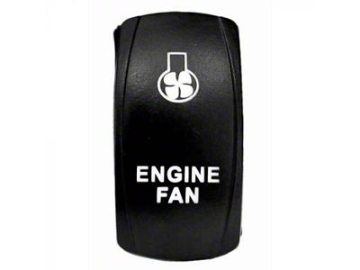 Quake LED 2-Way Engine Fan Rocker Switch; White (Universal; Some Adaptation May Be Required)