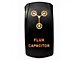 Quake LED 2-Way Flux Capacitor Rocker Switch; Amber (Universal; Some Adaptation May Be Required)