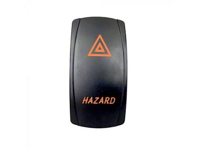 Quake LED 2-Way Hazard Rocker Switch; Amber (Universal; Some Adaptation May Be Required)