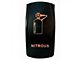 Quake LED 2-Way Nitrous Rocker Switch; Amber (Universal; Some Adaptation May Be Required)