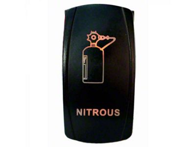 Quake LED 2-Way Nitrous Rocker Switch; Amber (Universal; Some Adaptation May Be Required)