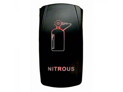Quake LED 2-Way Nitrous Rocker Switch; Red (Universal; Some Adaptation May Be Required)