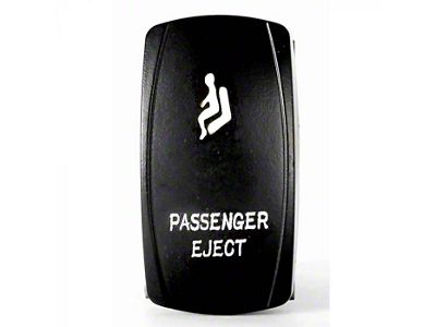 Quake LED 2-Way Passenger Eject Rocker Switch; White (Universal; Some Adaptation May Be Required)
