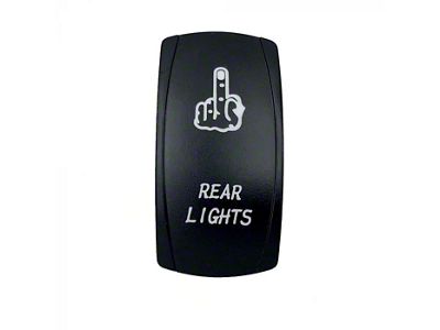 Quake LED 2-Way Rear Lights Rocker Switch; White (Universal; Some Adaptation May Be Required)