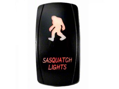 Quake LED 2-Way Sasquatch Rocker Switch; Amber (Universal; Some Adaptation May Be Required)