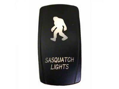 Quake LED 2-Way Sasquatch Rocker Switch; Green (Universal; Some Adaptation May Be Required)