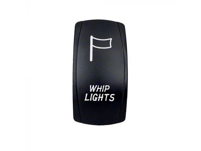 Quake LED 2-Way Whip Lights Rocker Switch; White (Universal; Some Adaptation May Be Required)