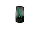 Quake LED 2-Way Whips Rocker Switch; Green (Universal; Some Adaptation May Be Required)