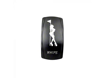 Quake LED 2-Way Whips Rocker Switch; White (Universal; Some Adaptation May Be Required)