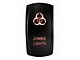 Quake LED 2-Way Zombie Rocker Switch; Amber (Universal; Some Adaptation May Be Required)