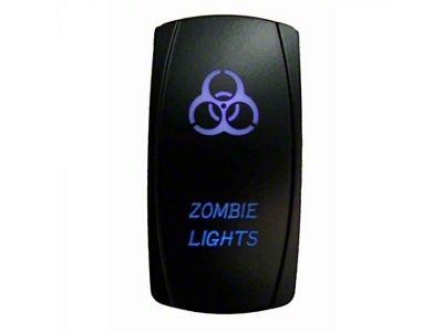 Quake LED 2-Way Zombie Rocker Switch; Blue (Universal; Some Adaptation May Be Required)
