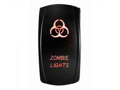 Quake LED 2-Way Zombie Rocker Switch; Red (Universal; Some Adaptation May Be Required)