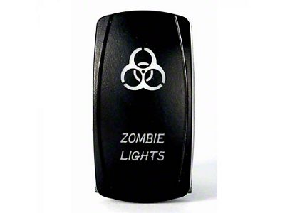 Quake LED 2-Way Zombie Rocker Switch; White (Universal; Some Adaptation May Be Required)