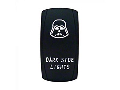 Quake LED Dark Side Lights Rocker Switch; White (Universal; Some Adaptation May Be Required)