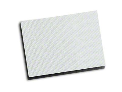Boom Mat Sound Deadening Headliner; 0.50-Inch Thick; White Original Finish (Universal; Some Adaptation May Be Required)