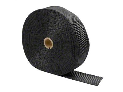 Titanium Exhaust Wrap; 2-Inch x 100-Foot; Black (Universal; Some Adaptation May Be Required)