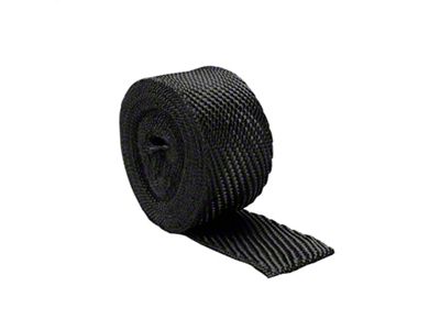 Titanium Exhaust Wrap; 2-Inch x 25-Foot; Black (Universal; Some Adaptation May Be Required)