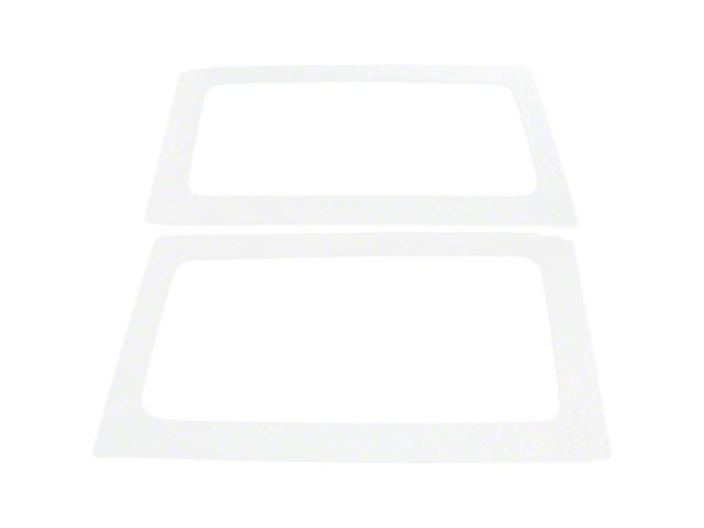 Boom Mat Sound Deadening Rear Side Window Kit; White Original Finish (11-18 Jeep Wrangler JK 2-Door w/ Hard Top)