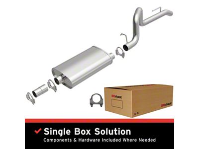 BRExhaust Direct-Fit Cat-Back Exhaust System (87-92 Jeep Wrangler TJ)