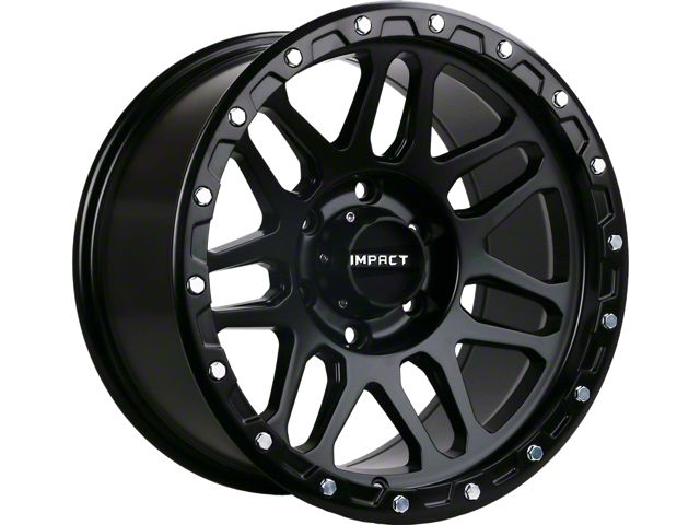Impact Wheels 883 Satin Black Wheel; 17x9 (18-24 Jeep Wrangler JL)