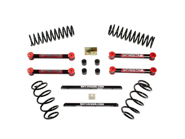 SkyJacker 2.50-Inch Dual Rate Long Travel Suspension Lift Kit with Standard Lower Links (97-02 Jeep Wrangler TJ)