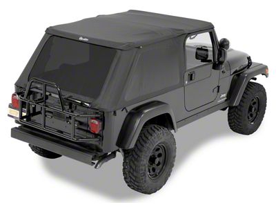 Bestop Trektop Slantback Soft Top; Black Twill (04-06 Jeep Wrangler TJ Unlimited)