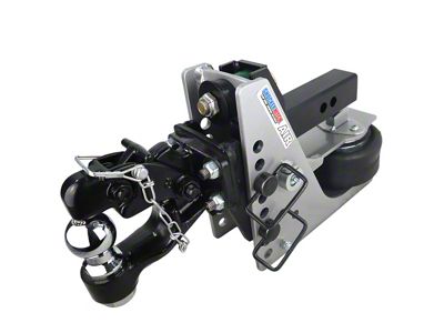 Shocker Hitch 10K Air 2-Inch Receiver Hitch and Pintle with 2-Inch Ball; 10,000 lb. (Universal; Some Adaptation May Be Required)