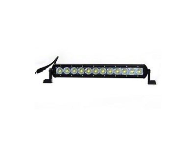 Quake LED 14-Inch Obsidian Series Single Row LED Light Bar; Combo Beam (Universal; Some Adaptation May Be Required)