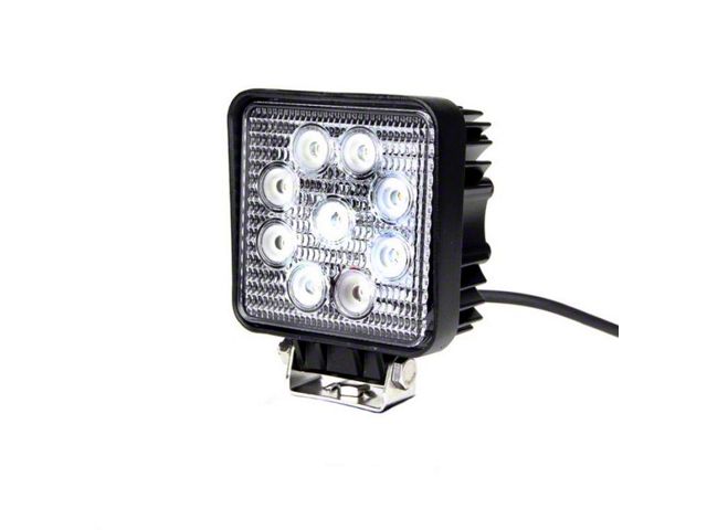 Quake LED 4-Inch Fracture Series Work Light; Bright White; Flood Beam (Universal; Some Adaptation May Be Required)