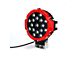 Quake LED 7-Inch Aftershock Series Work Light; Red Housing; Spot Beam (Universal; Some Adaptation May Be Required)