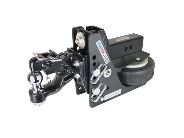 Shocker Hitch Max Black HD 20K Air Hitch Pintle and Ball Combo for 2-Inch Receiver Hitch (Universal; Some Adaptation May Be Required)
