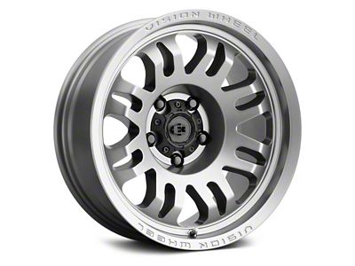 Vision Wheel Inferno Satin Grey Wheel; 17x9.5 (20-24 Jeep Gladiator JT)
