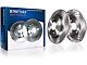 Vented Rotors; Front and Rear (03-06 Jeep Wrangler TJ w/ Rear Disc Brakes)