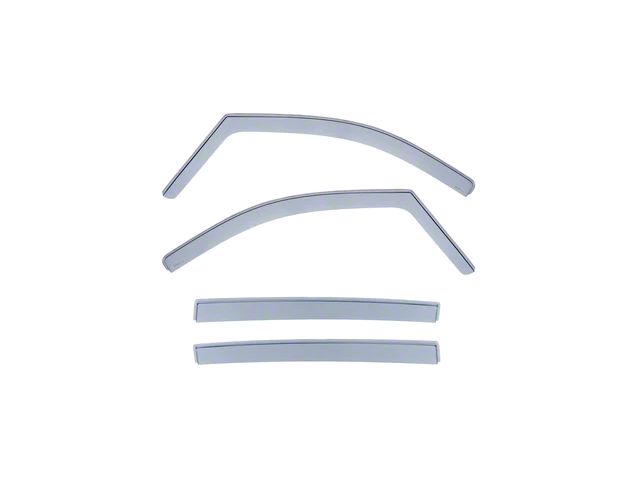 WELLvisors In-Channel Style Window Visors Wind Deflectors; Front and Rear; Dark Tint (20-24 Jeep Gladiator JT)