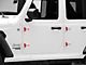 SEC10 Hinge Accent Decal; Red (18-24 Jeep Wrangler JL)