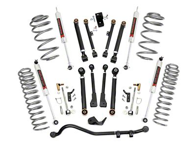 Rough Country 2.50-Inch Suspension Lift Kit with M1 Monotube Shocks (97-06 Jeep Wrangler TJ)