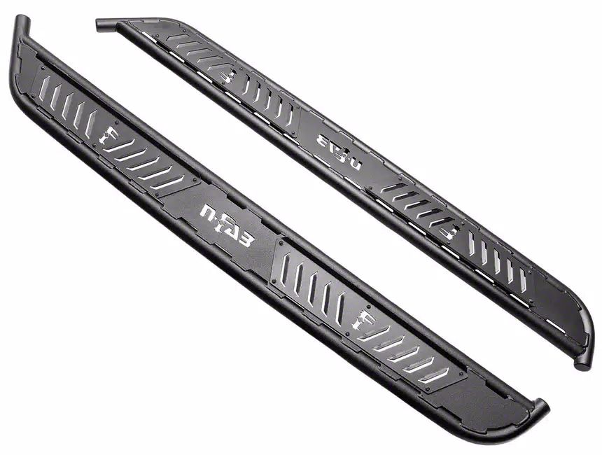 NFab Jeep Wrangler Roan Running Board; Textured Black NBJ184TX (1824